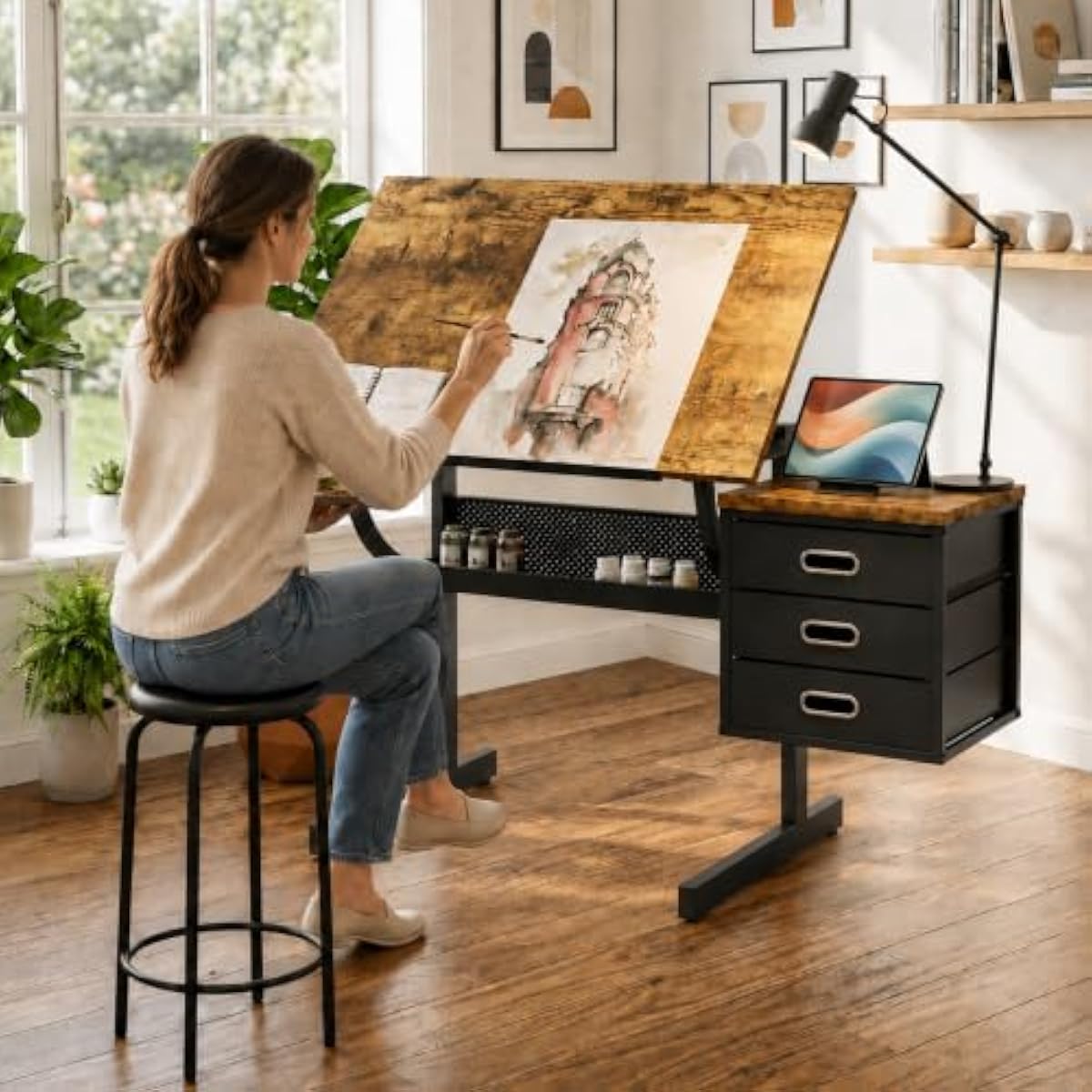 Tops - Adjustable Drafting Desk with Tilt Function