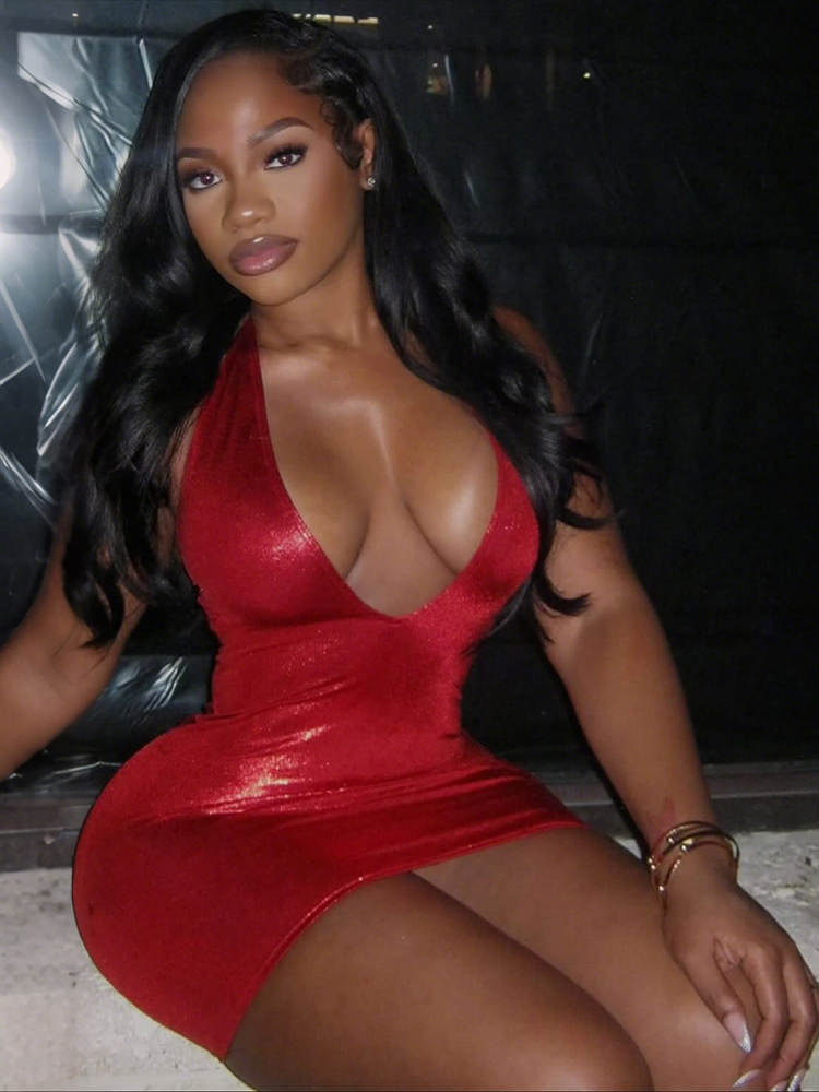 Sisiterlinda Sexy Y2K Dress Wo - Y2K Backless Halter Mini Dress review and price