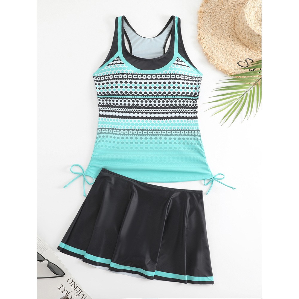 Tankini Woman Bikini Sleeveles - Skirts review and price