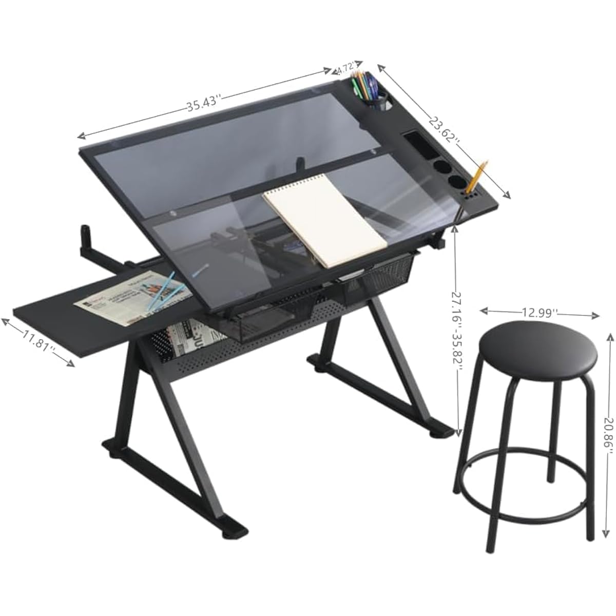 Adjustable Height Drafting Des - Tops review and price