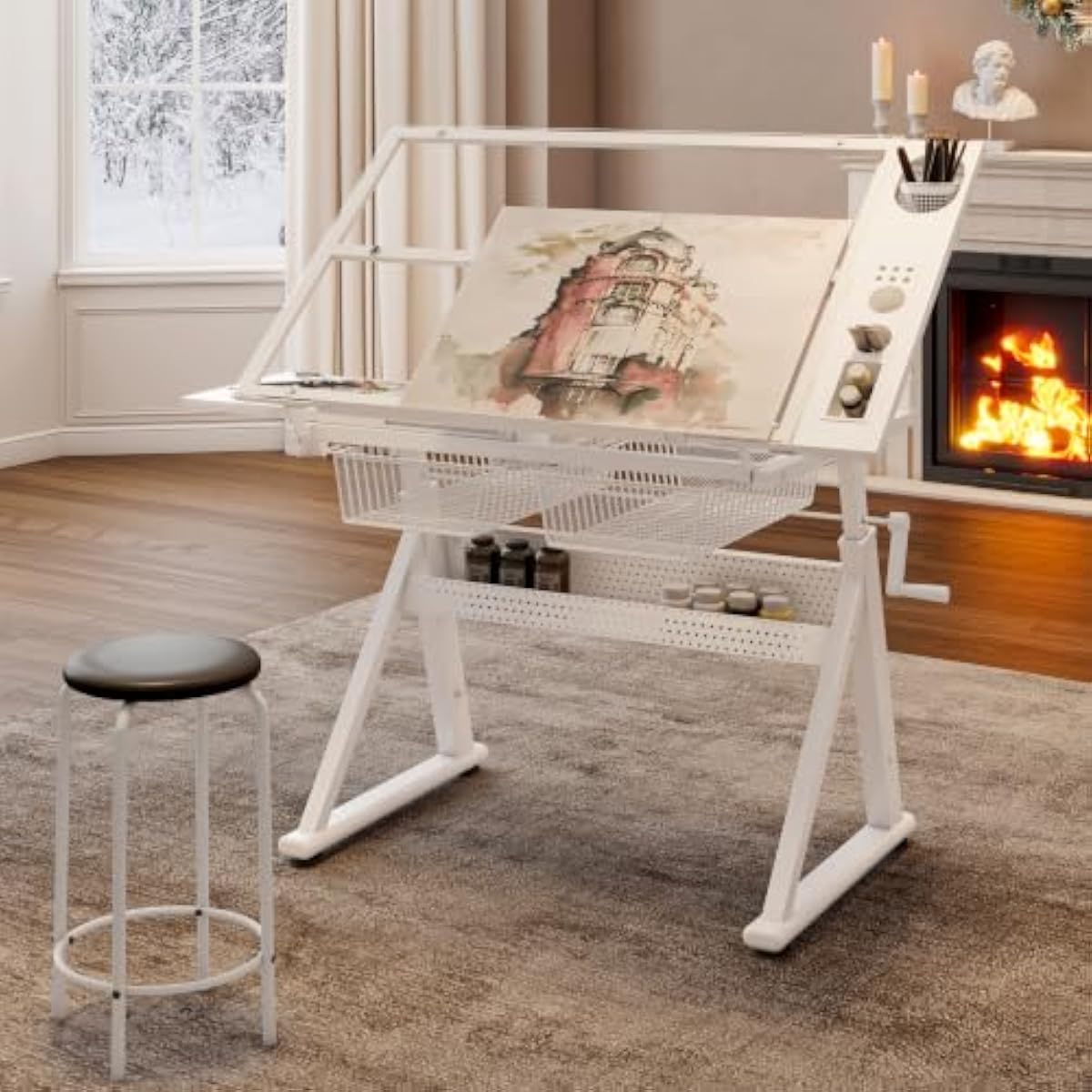 Adjustable Drafting Desk with  - Tops review and price