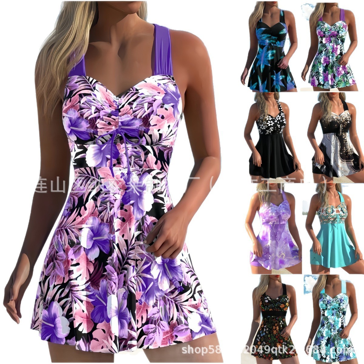 Woman Tankini Floral Print Sle - Tops review and price