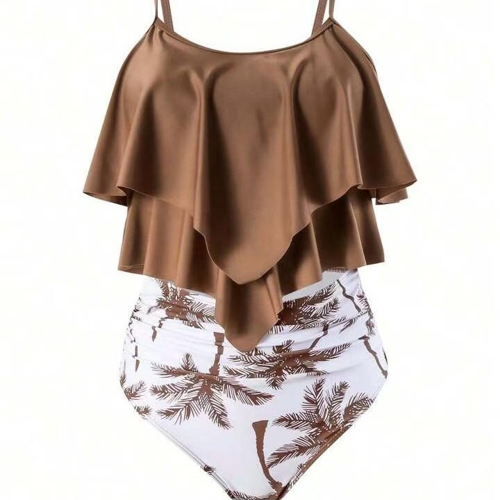 Women Bikini Ruffle Top High W - Tops review and price