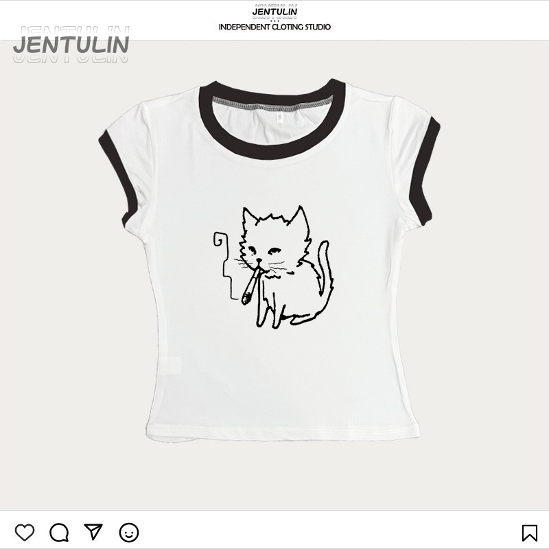 Korea Style Y2k 90s Crop Top H - Y2K Graphic Baby Tee Crop review and price